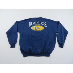 Denney Bros Bandog Sweatshirt, Double Sided, Blue Sz XL 1990s